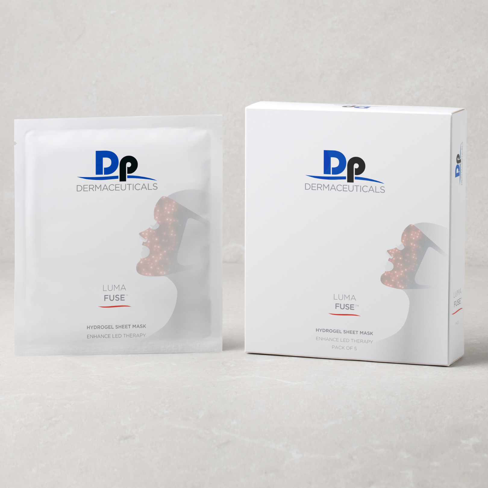 LumaFuse Hydrogel Sheet Mask - FACE (Box of 5)